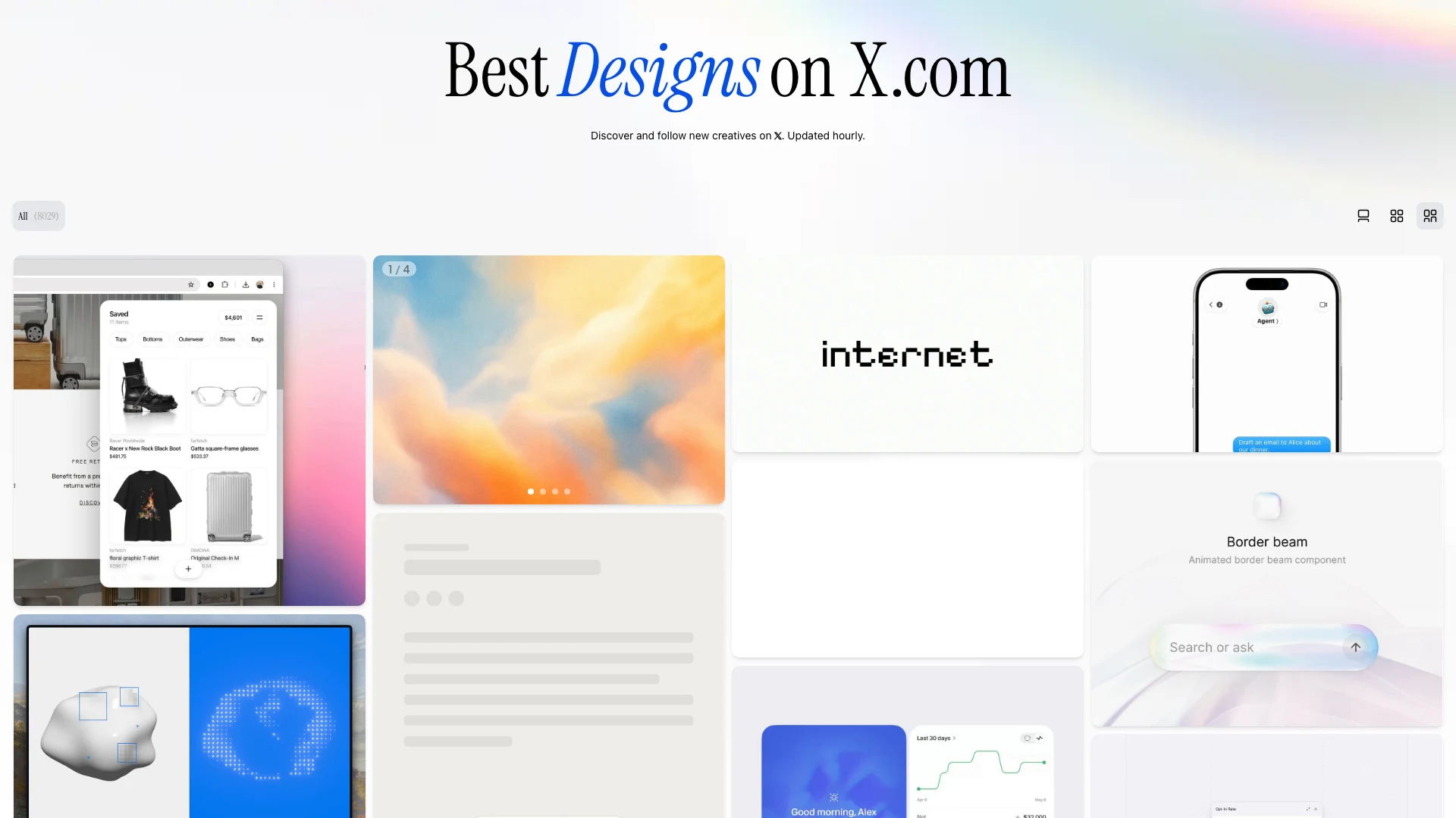 Best Designs on X.com 截图